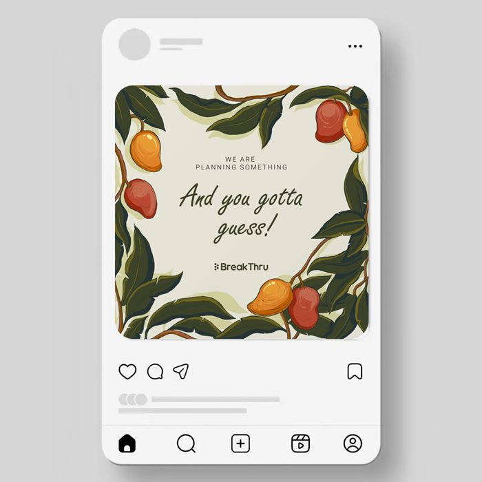 BreakThru Mango Party, social media teaser